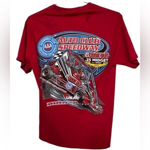 Auto Club Speedway Signed .25 Midget Series Racing 2022 Fontana Men's L T-Shirt